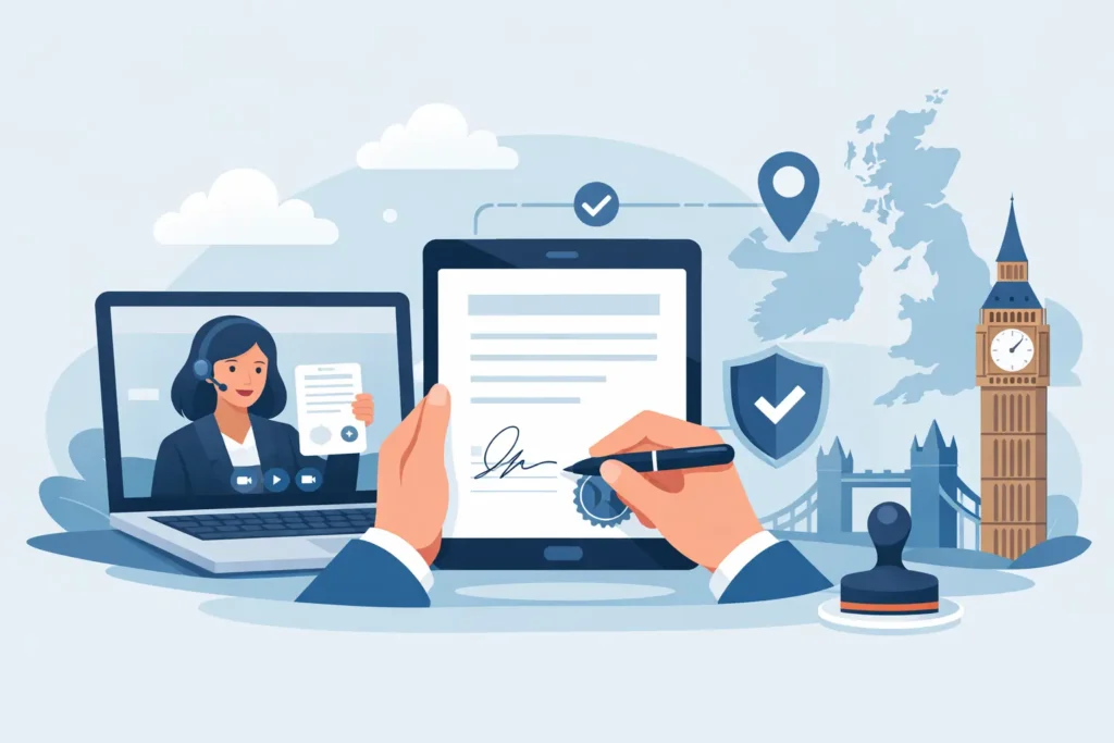 Remote Online Notarisation UK Explained