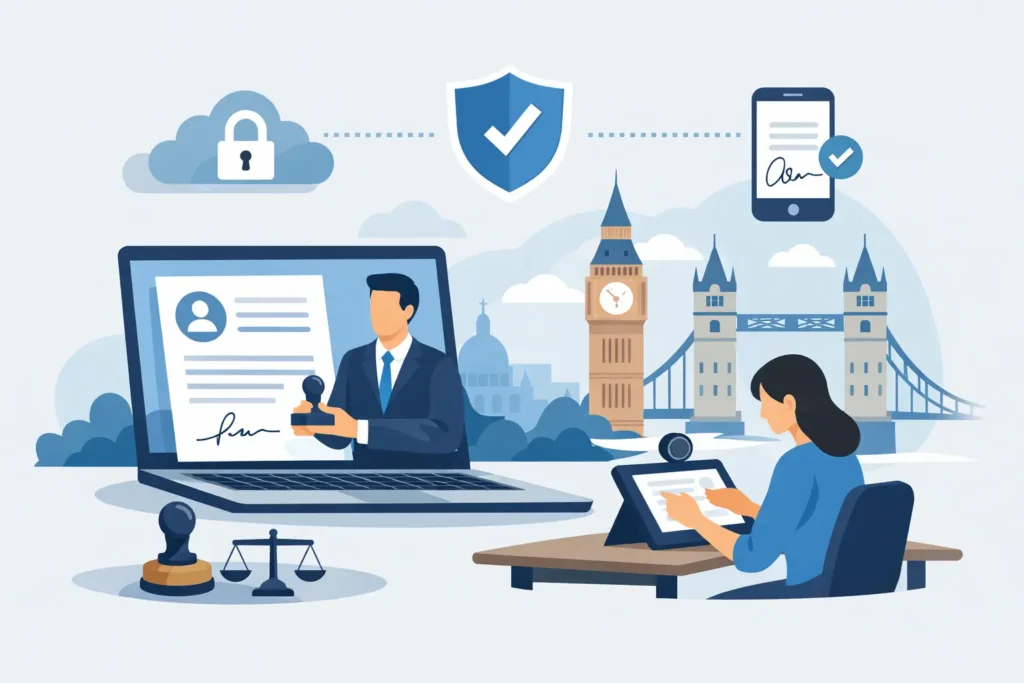 How Online Notarisation Works in the UK