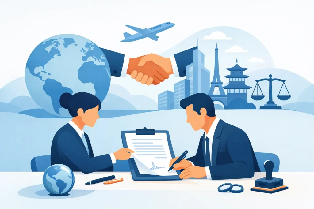 International Contract Signing Requirements