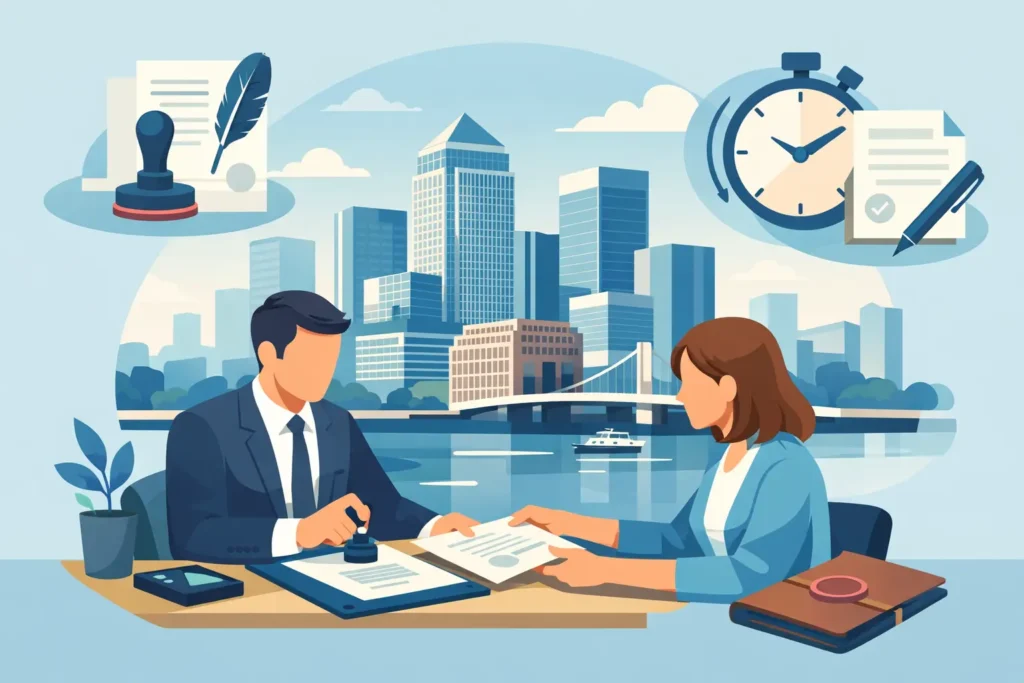 Notary Canary Wharf for Fast Document Help