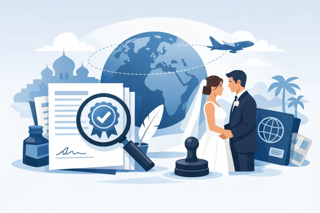How to Authenticate Documents for Overseas Marriage