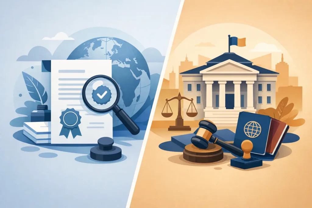Apostille vs Embassy Legalisation Explained